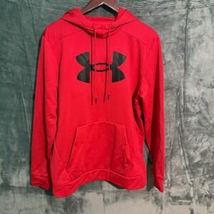 underarmour Hoodie Mens Medium Red Pull over Brand New Workout Sports